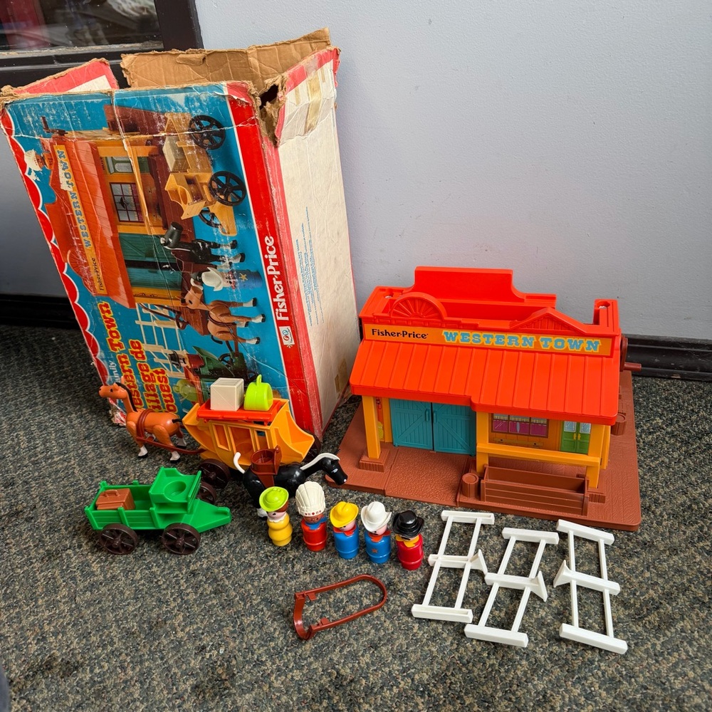 Fisher-Price Little People Western Town Playset